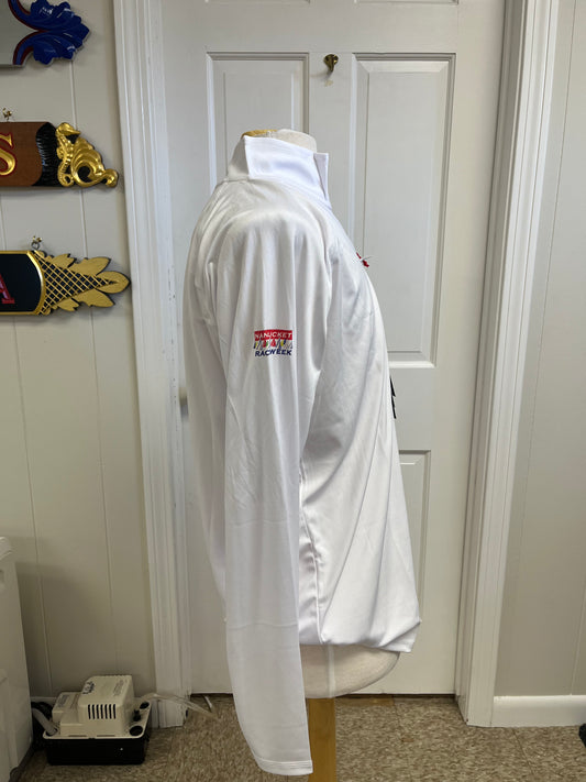 Gill Men’s UV Tec Long Sleeve Zip Tee White