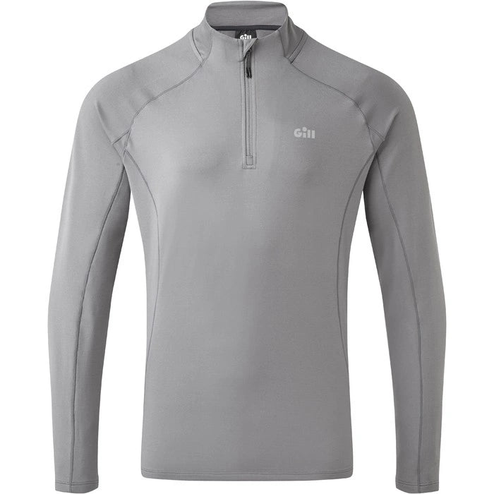 Gill Heybrook Zip Neck—Steel Grey