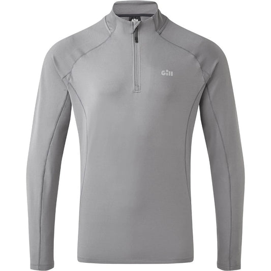 Gill Heybrook Zip Neck—Steel Grey