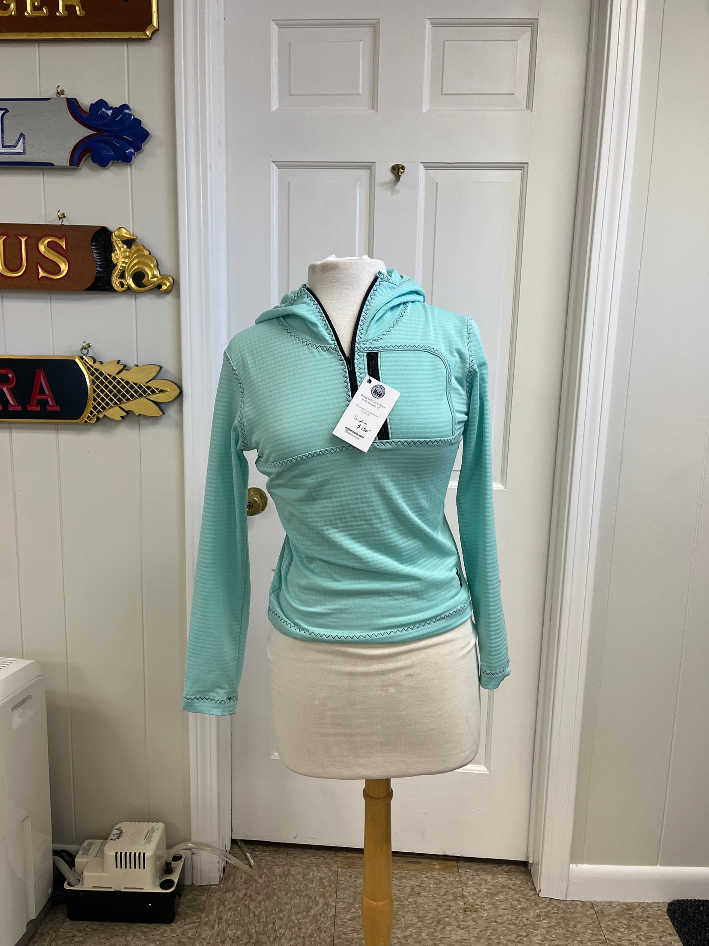 Mola Women’s Partial Zip Hoodie with Zip Chest Pocket