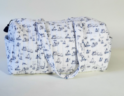 Erica Wilson Quilted Duffel Bag